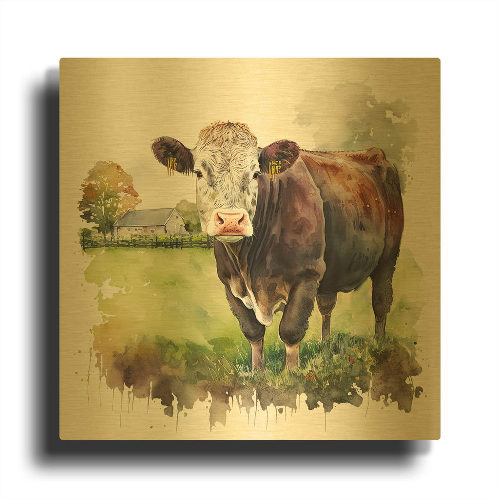 'Star' By The Golden Valley Gold Metal Wall Art