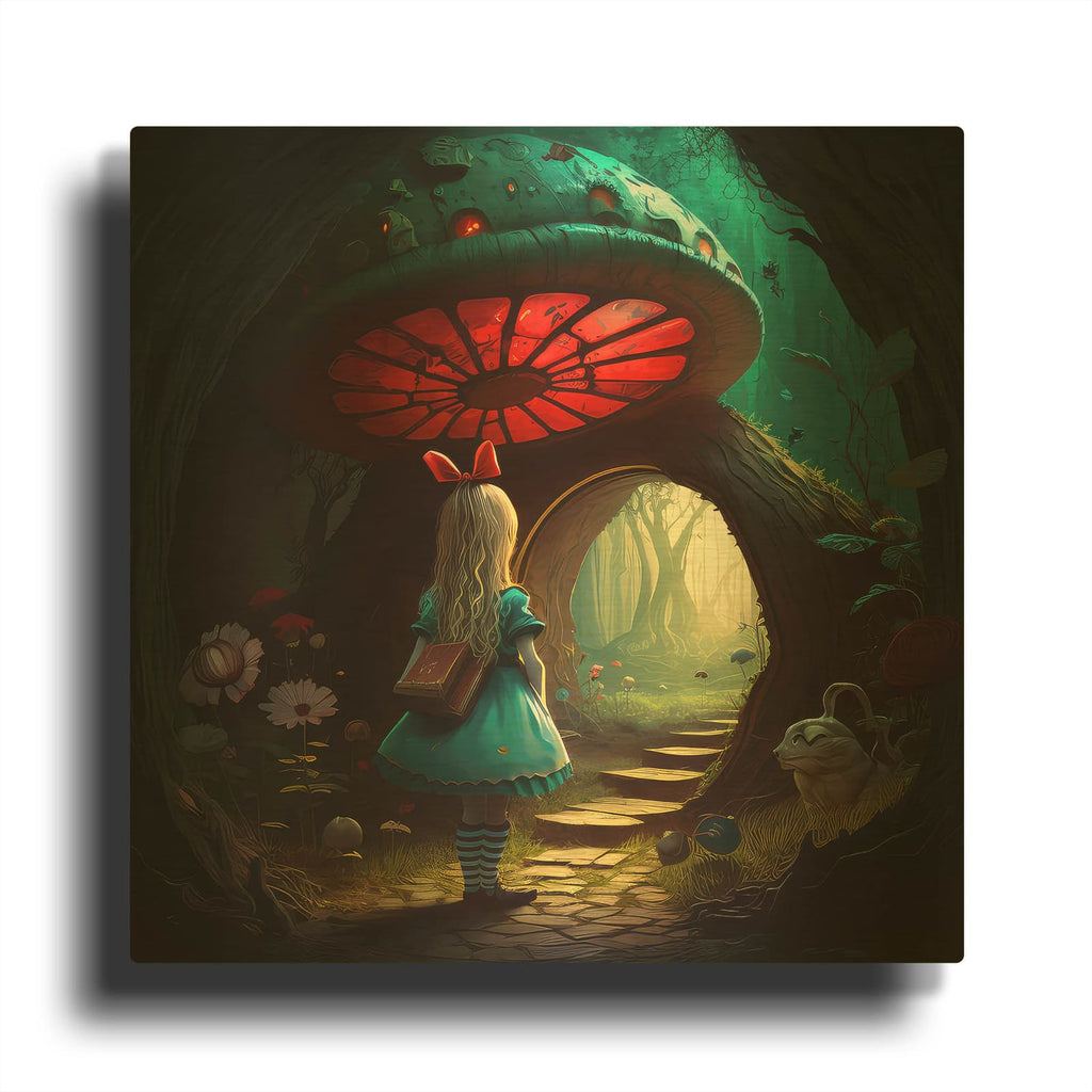 'Alice Back Pack' By The Golden Valley Gold Metal Wall Art