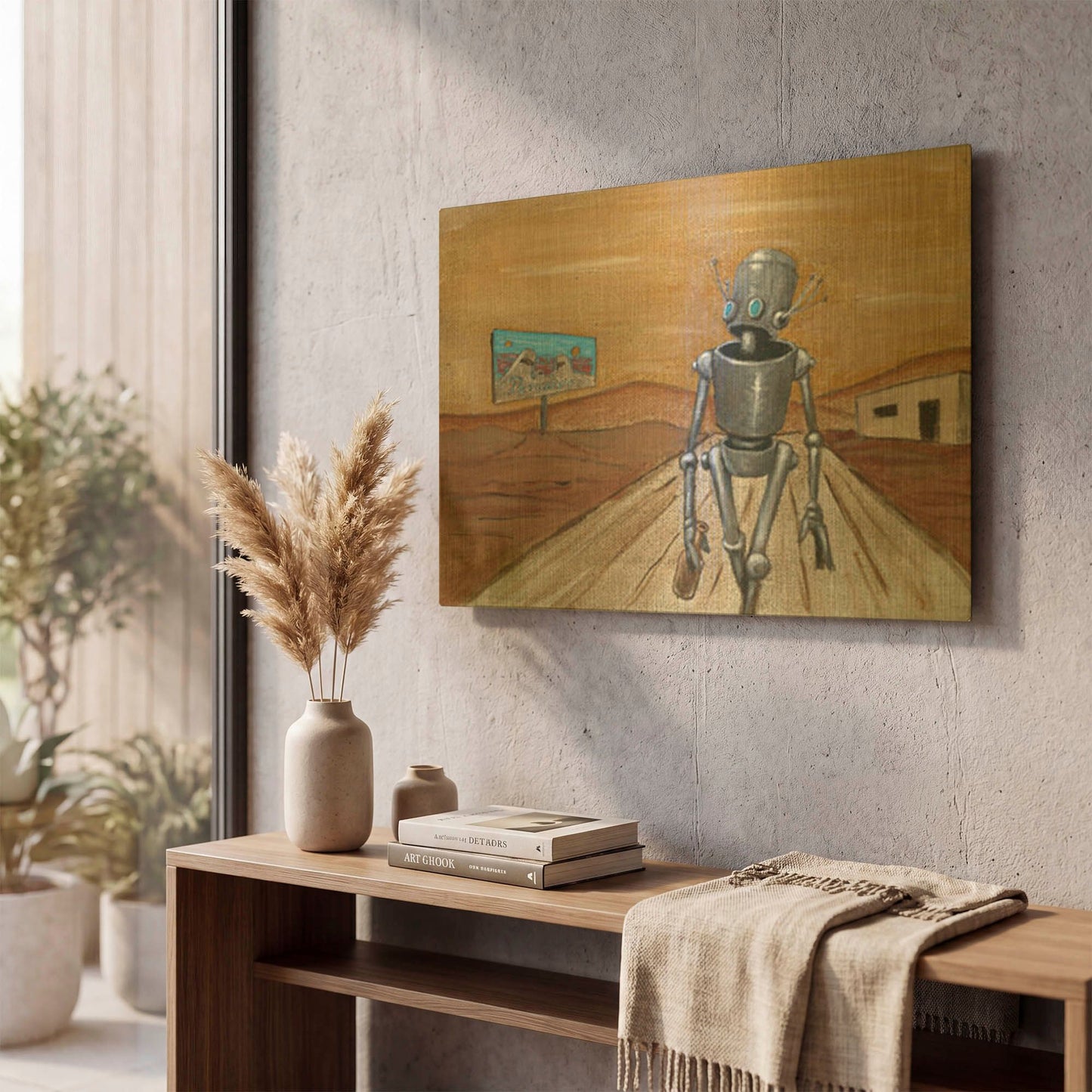 'Paradisio' By Craig Snodgrass Gold Metal Wall Art