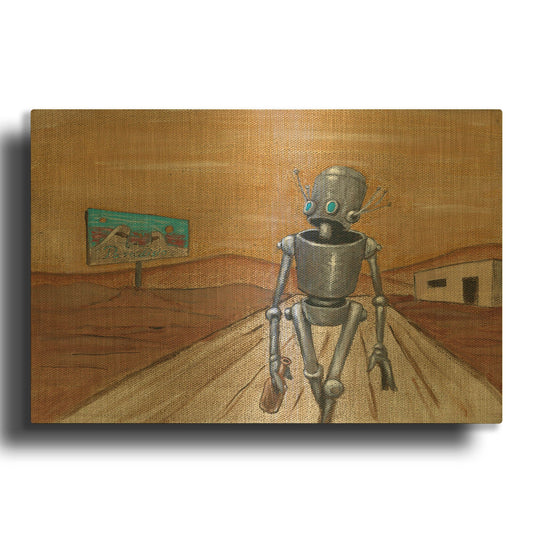 'Paradisio' By Craig Snodgrass Gold Metal Wall Art
