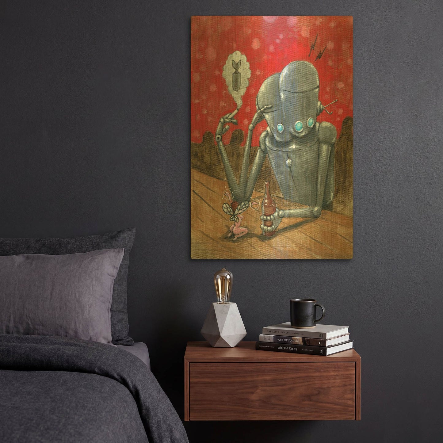 'Prophecy' By Craig Snodgrass Gold Metal Wall Art