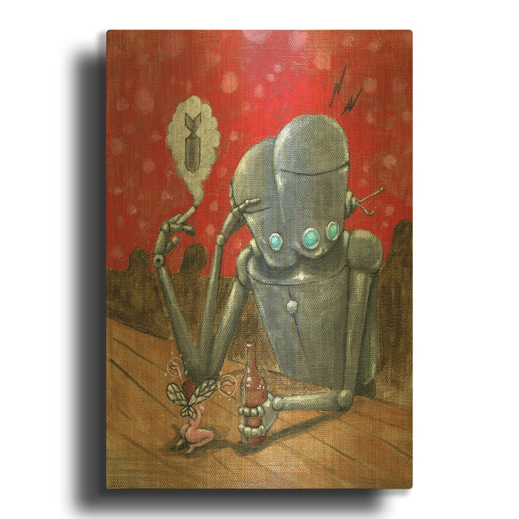 'Prophecy' By Craig Snodgrass Gold Metal Wall Art