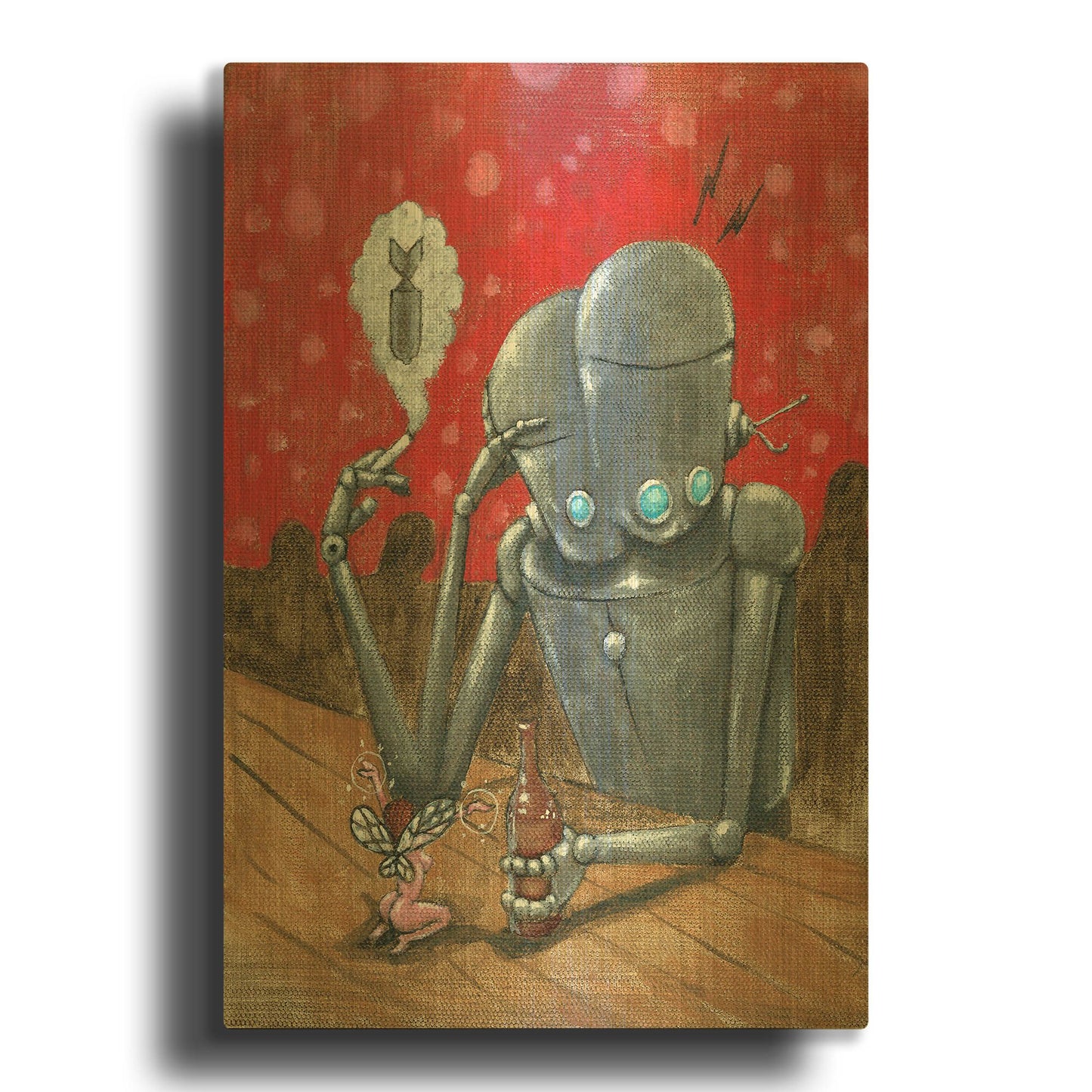 'Prophecy' By Craig Snodgrass Gold Metal Wall Art