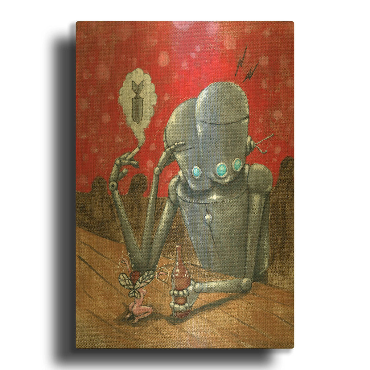 'Prophecy' By Craig Snodgrass Gold Metal Wall Art