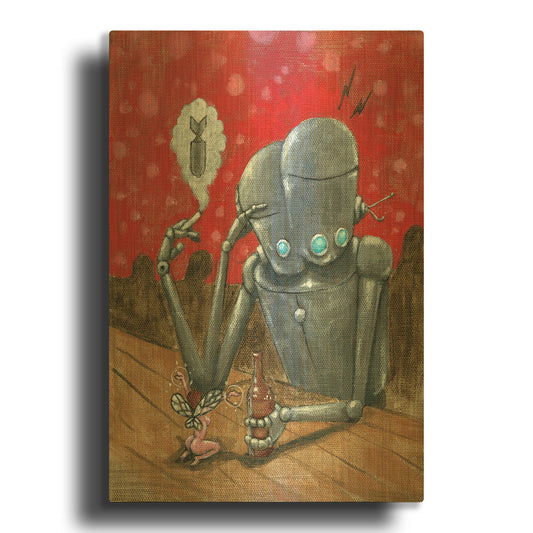 'Prophecy' By Craig Snodgrass Gold Metal Wall Art