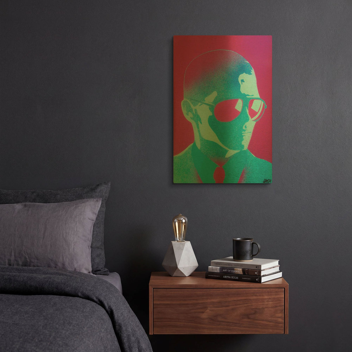 'Shades' By Abstract Graffiti Gold Metal Wall Art