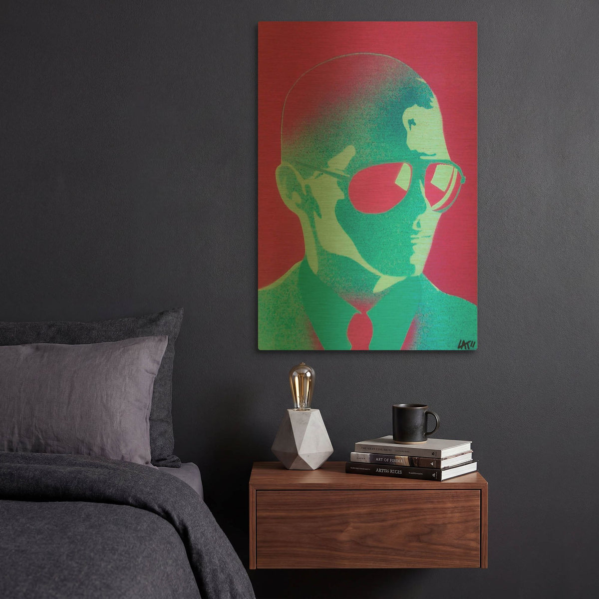 'Shades' By Abstract Graffiti Gold Metal Wall Art