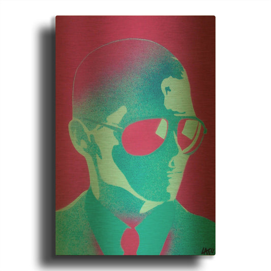 'Shades' By Abstract Graffiti Gold Metal Wall Art