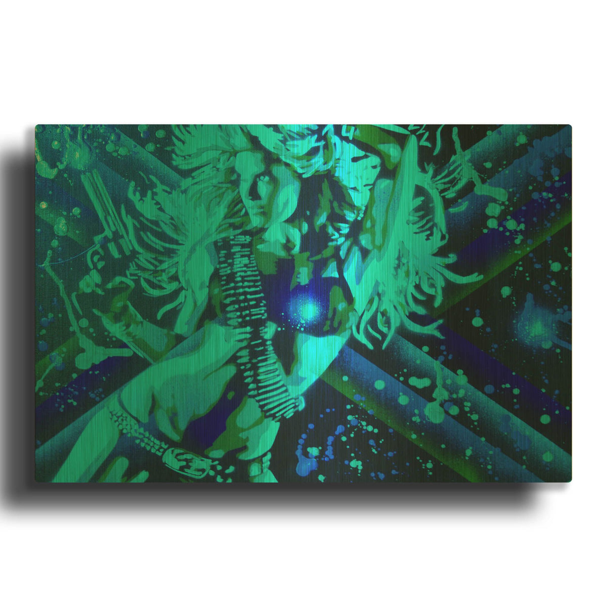 'Img_2533' By Abstract Graffiti Gold Metal Wall Art