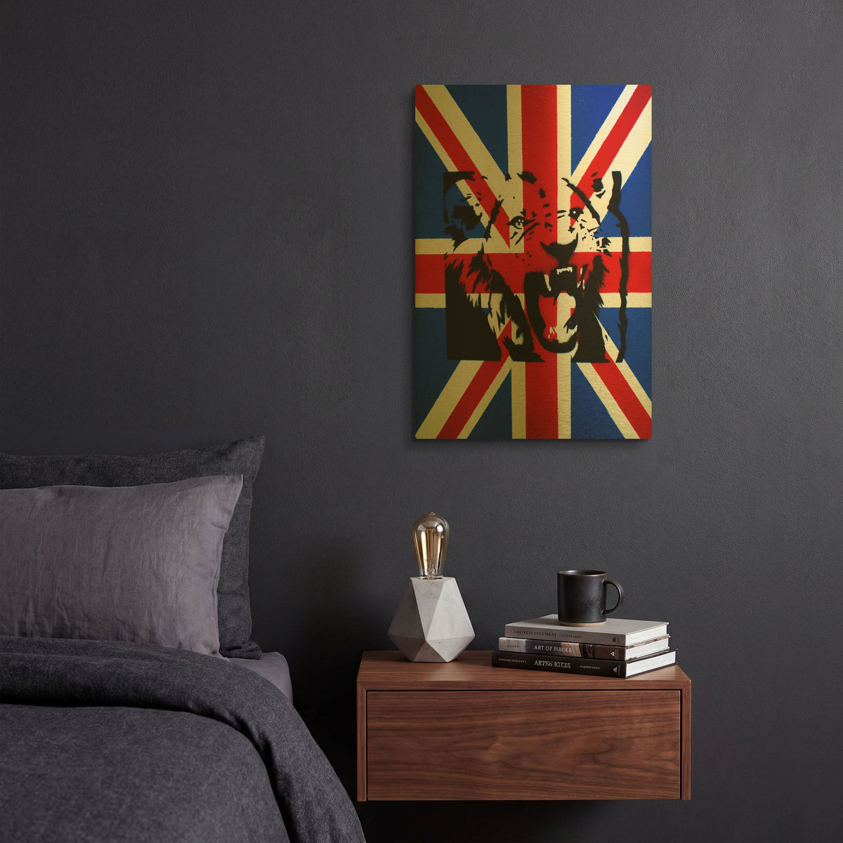 'Pride' By Abstract Graffiti Gold Metal Wall Art