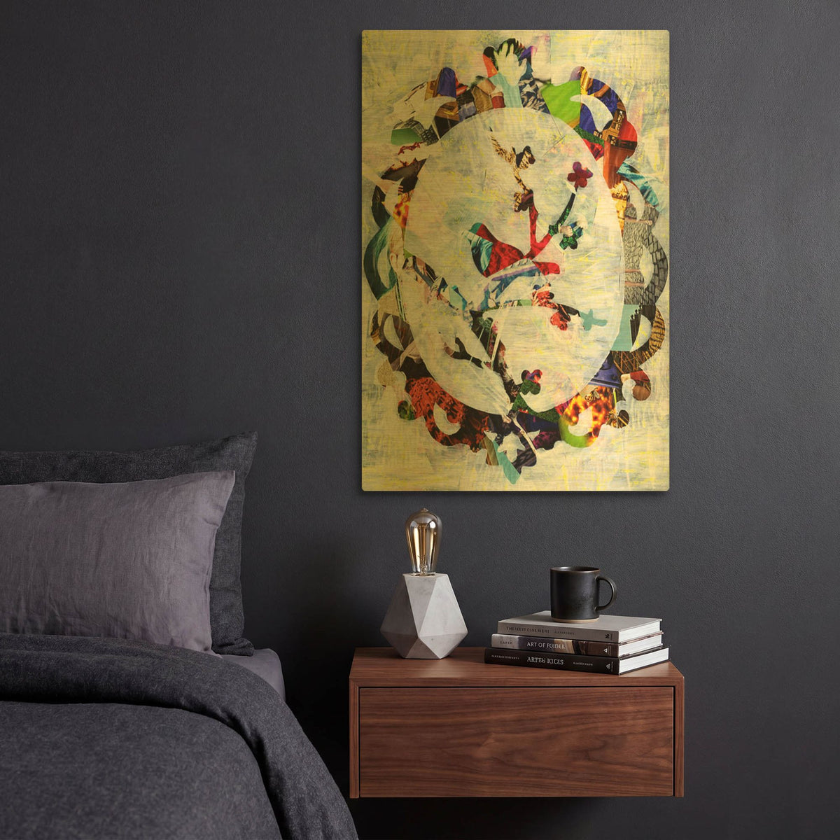 'Regal Bird' By Artpoptart Gold Metal Wall Art