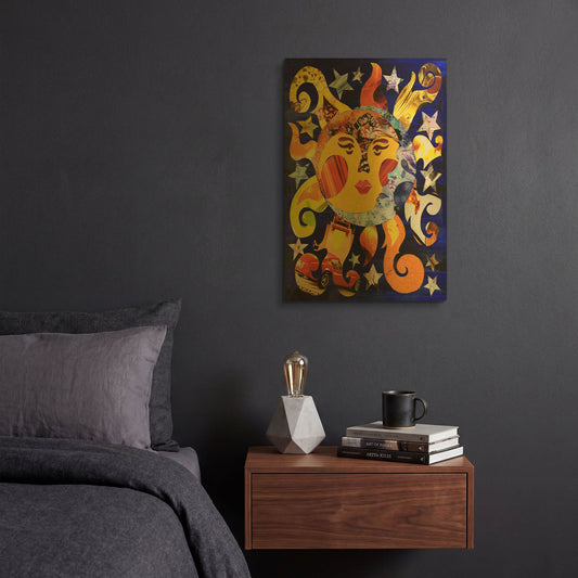 'Celestial' By Artpoptart Gold Metal Wall Art