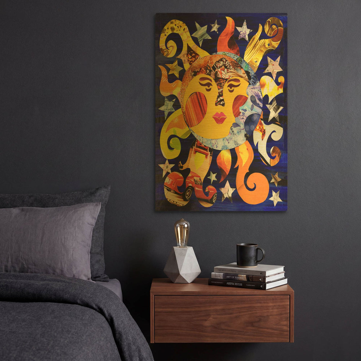 'Celestial' By Artpoptart Gold Metal Wall Art