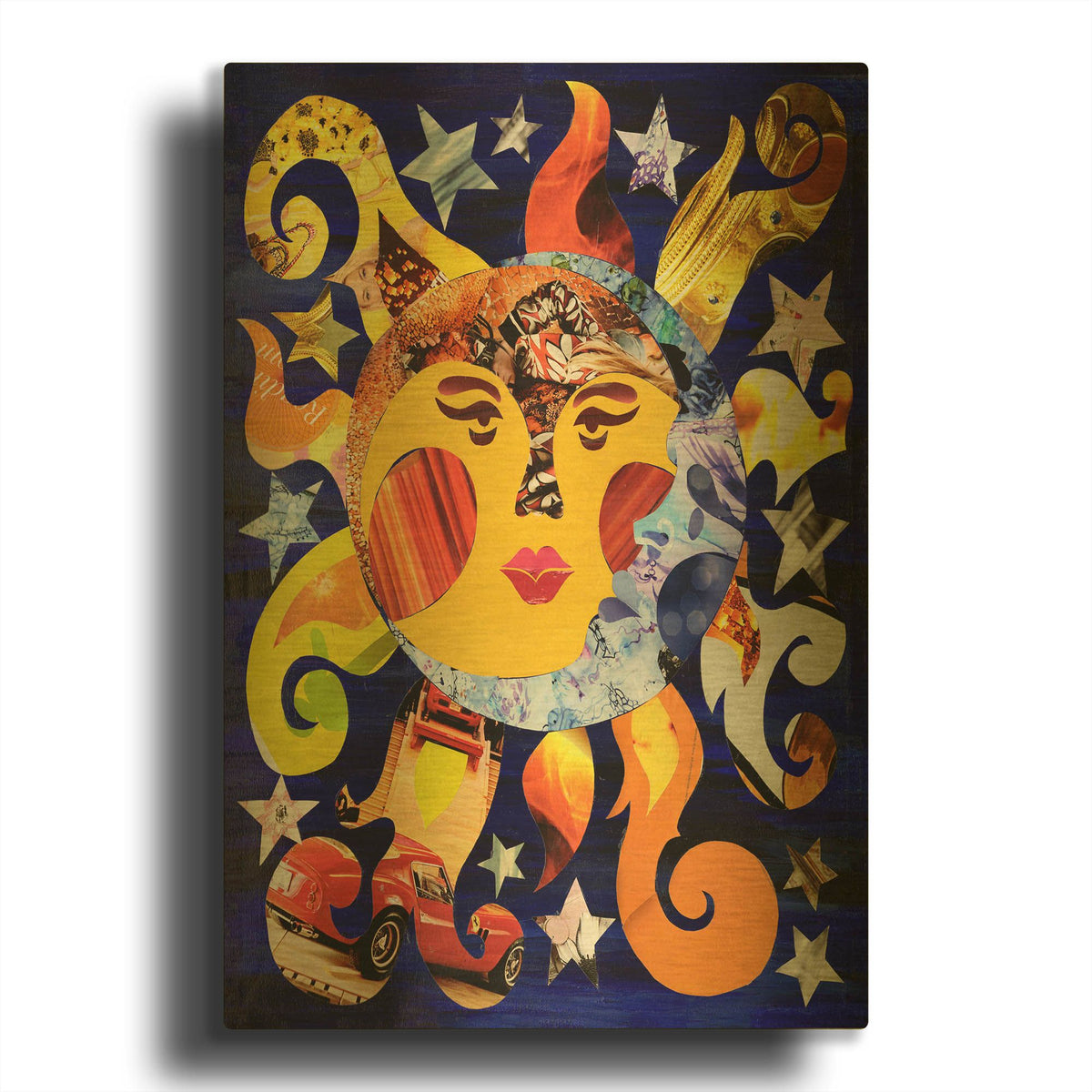 'Celestial' By Artpoptart Gold Metal Wall Art