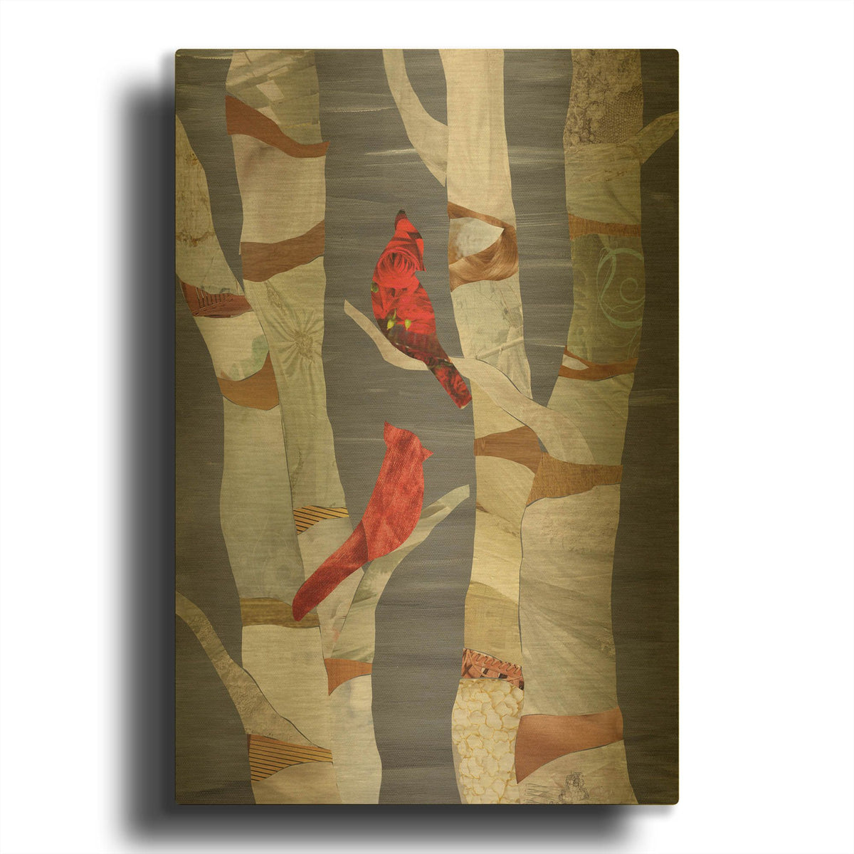 'Birch' By Artpoptart Gold Metal Wall Art