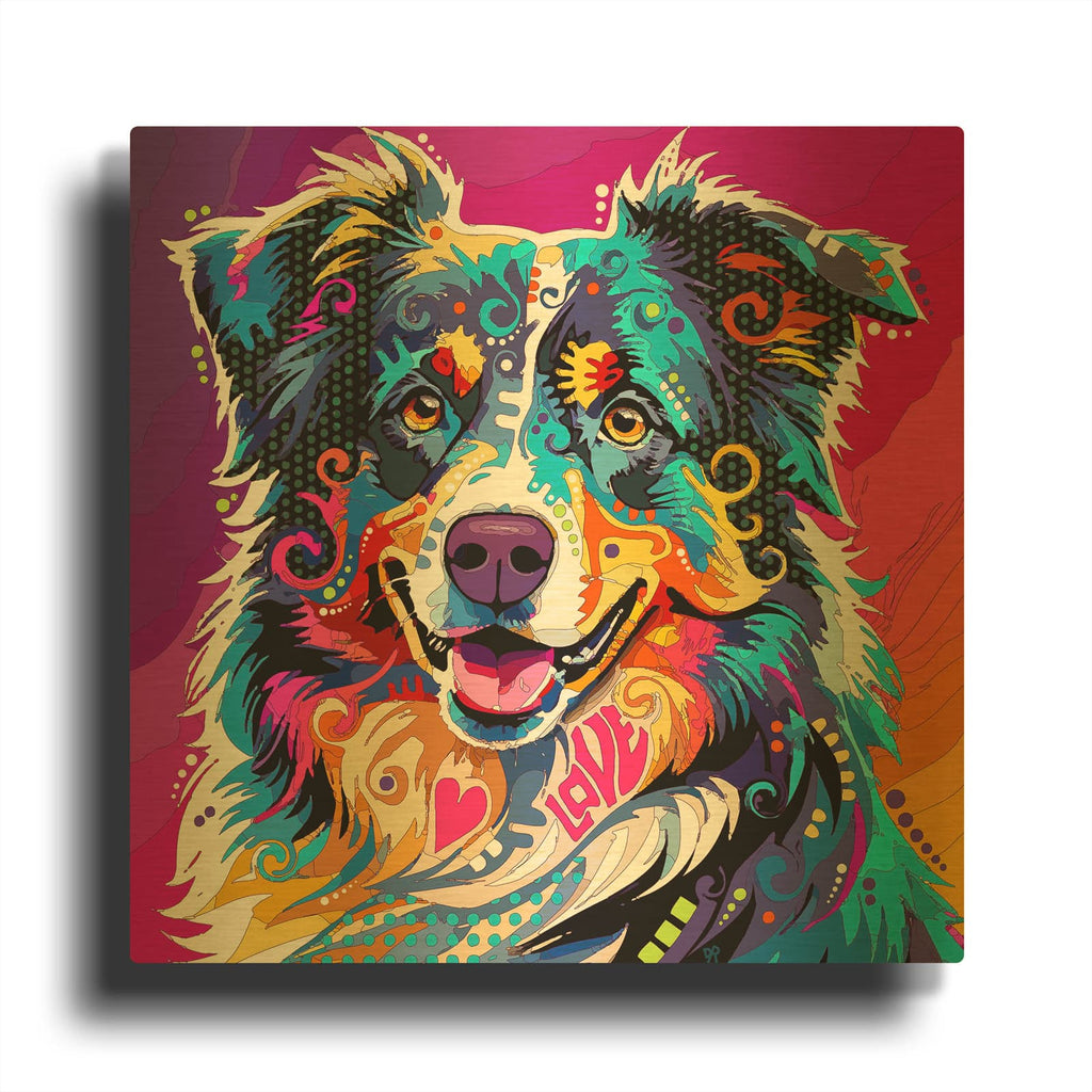 'Always Love' By Dean Russo Gold Metal Wall Art