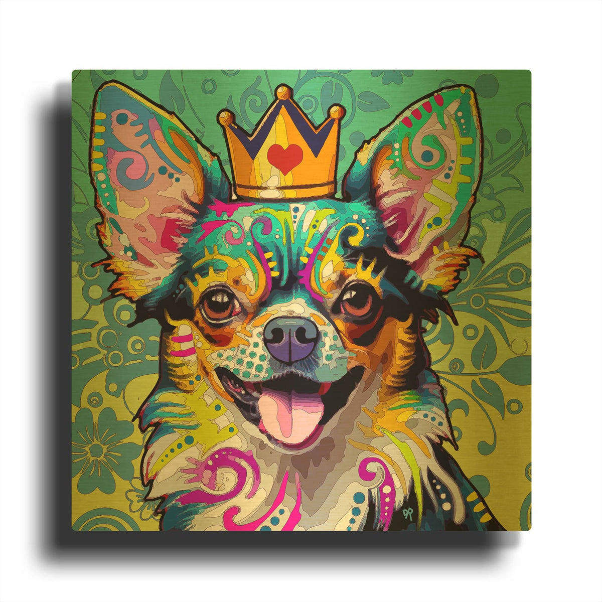 'Royal Chi' By Dean Russo Gold Metal Wall Art