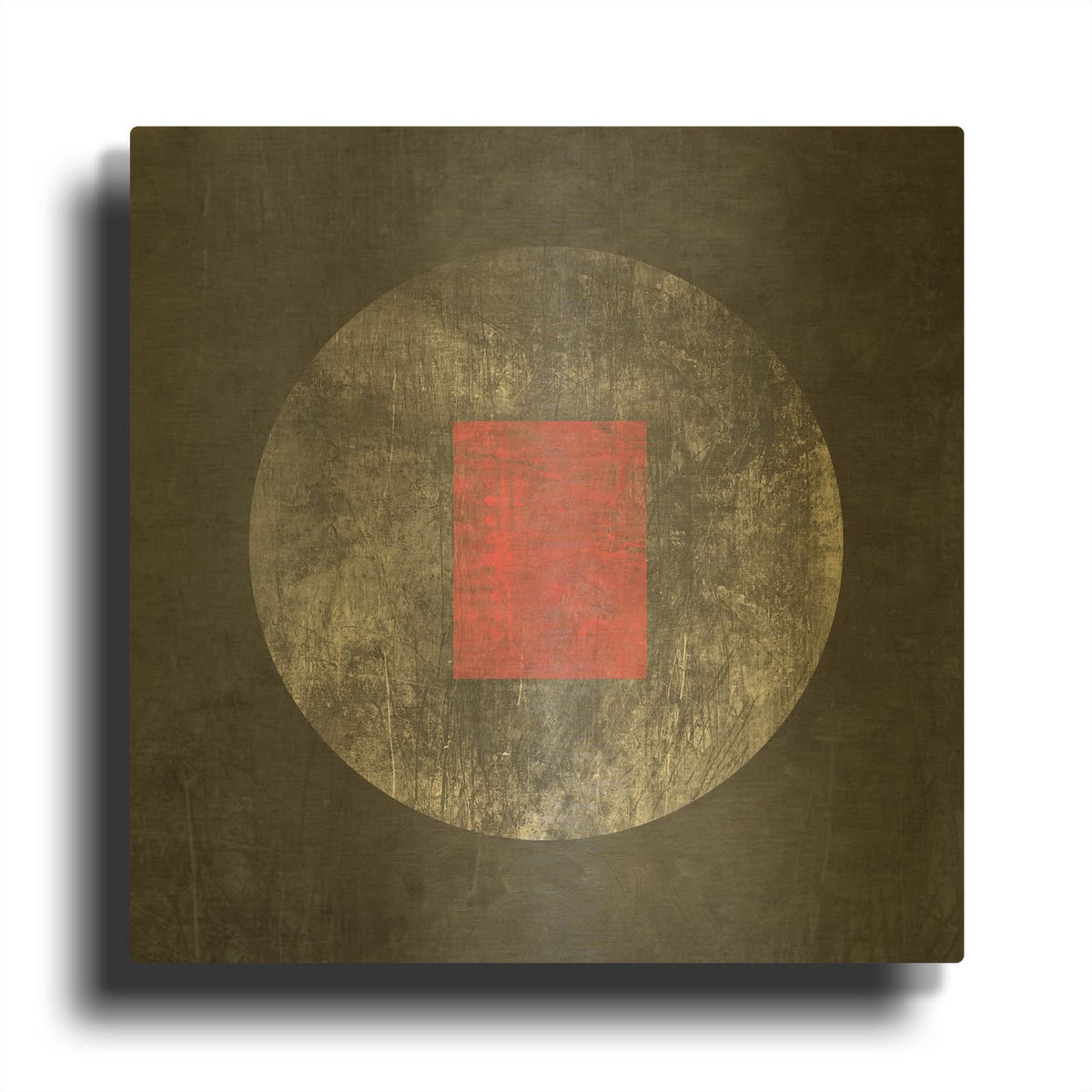 'Geometry MISTERY MOON 21' By Irena Orlov Gold Metal Wall Art