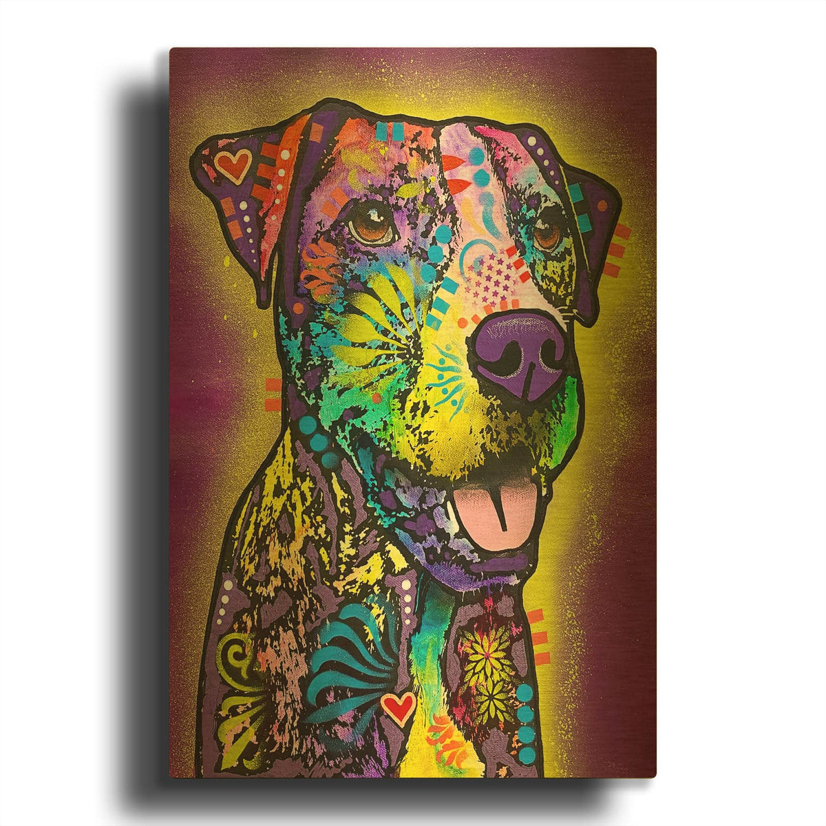 'What Occurs Within Between Us' By Dean Russo Gold Metal Wall Art