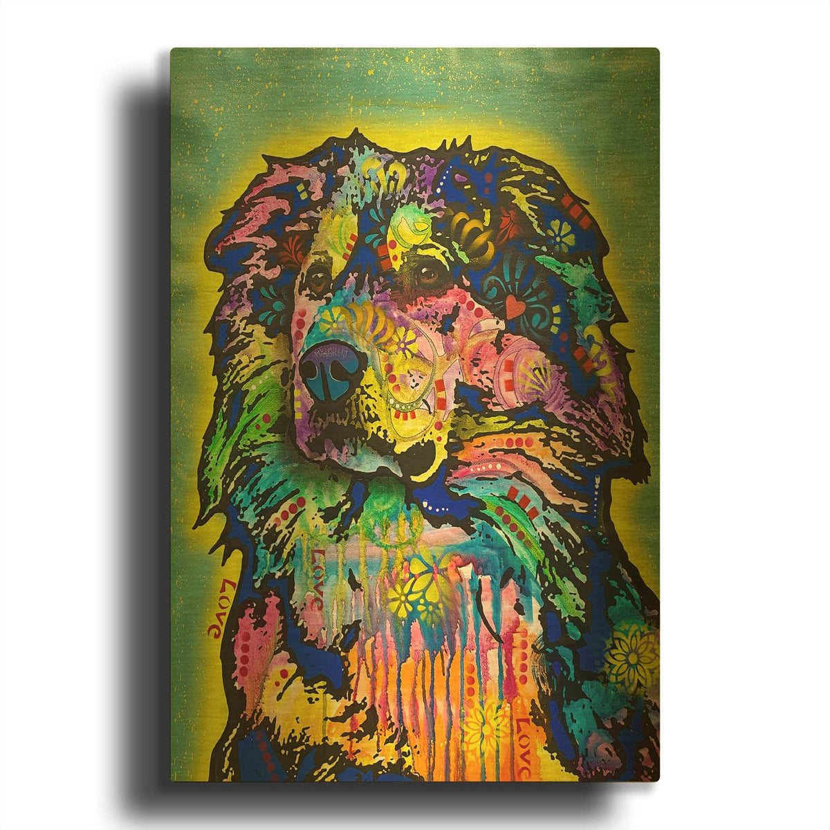 'Sgt Squibbles At Your Service' By Dean Russo Gold Metal Wall Art