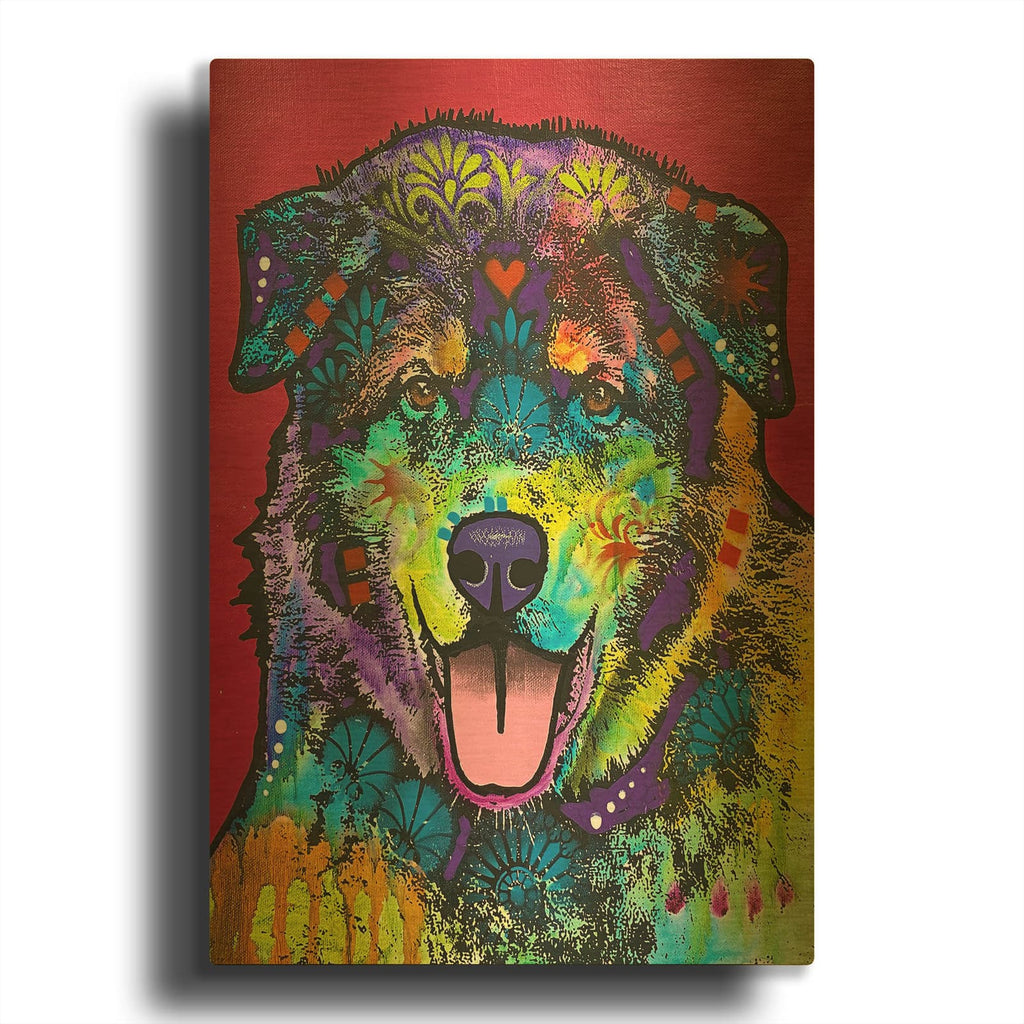 'I'll Always Be a Lap Dog No Matter How Big I Get' By Dean Russo Gold Metal Wall Art