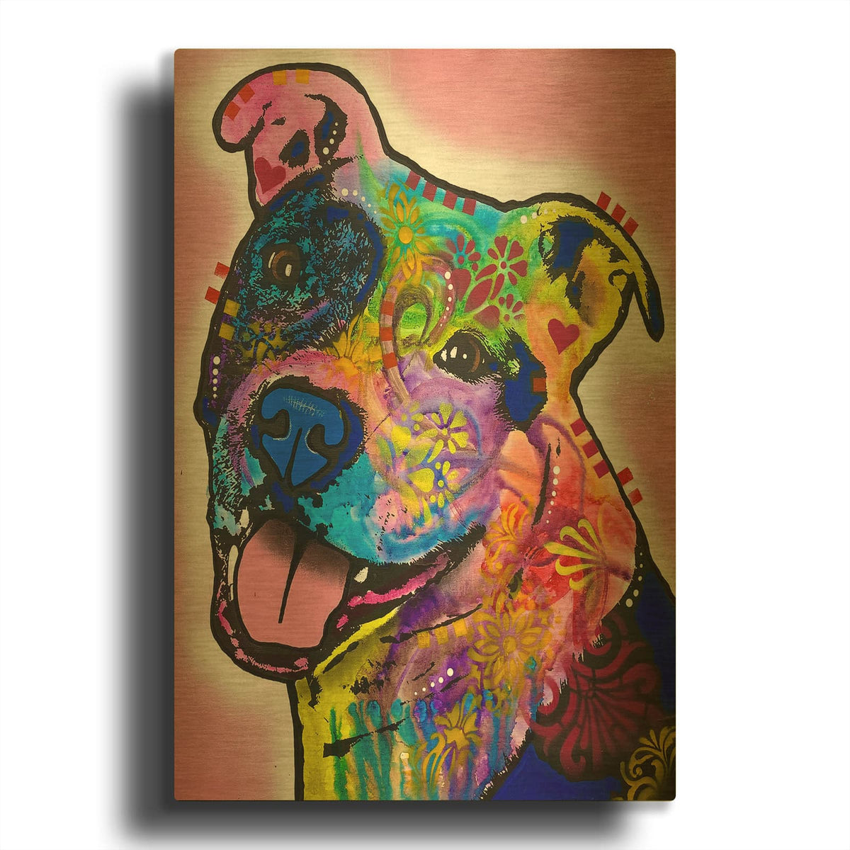 'My Heart Is Full' By Dean Russo Gold Metal Wall Art