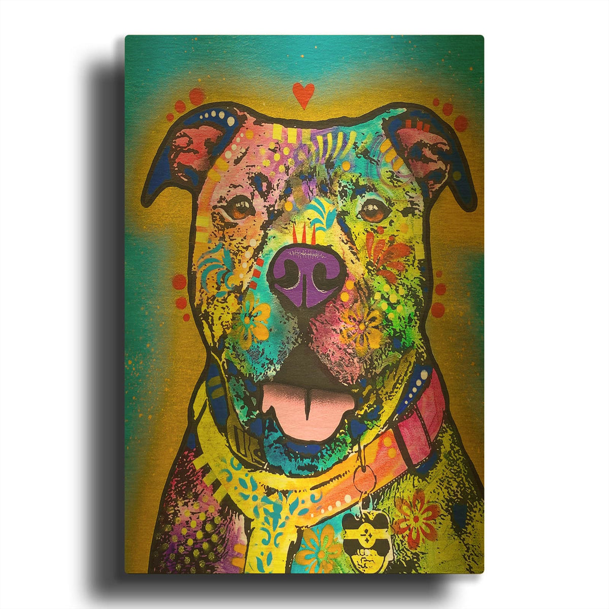 'Dialect' By Dean Russo Gold Metal Wall Art