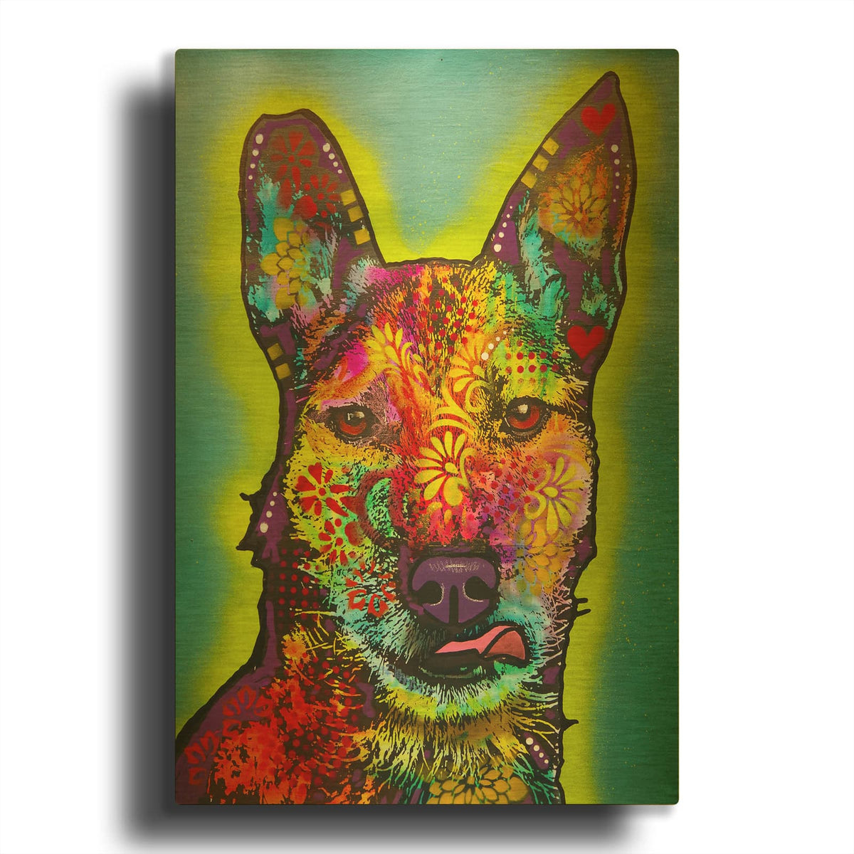 'Kiss 2' By Dean Russo Gold Metal Wall Art