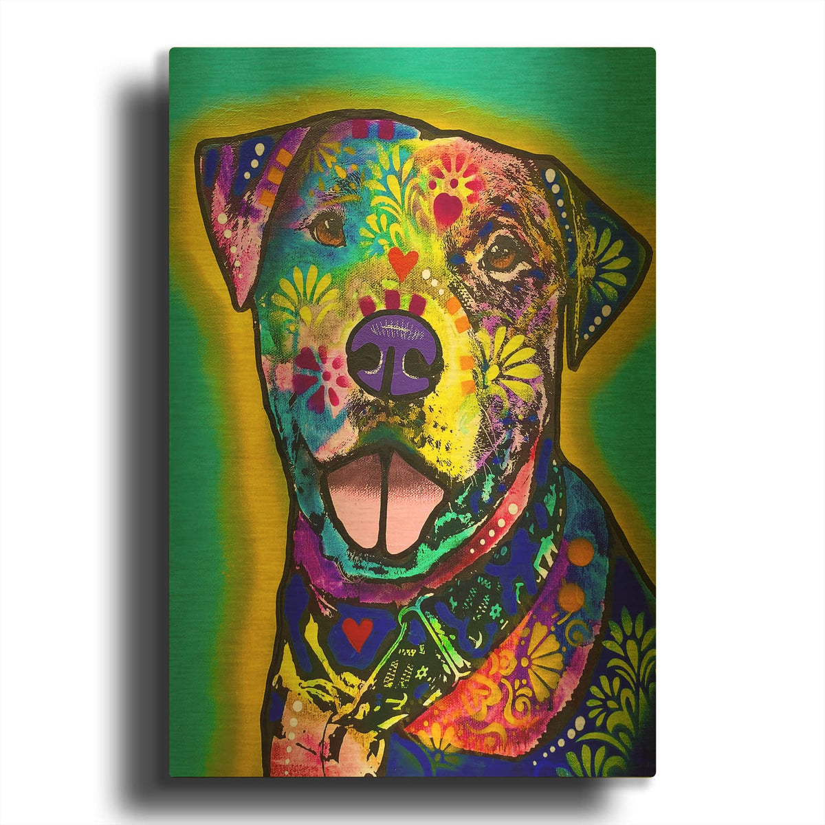 'Laugh' By Dean Russo Gold Metal Wall Art