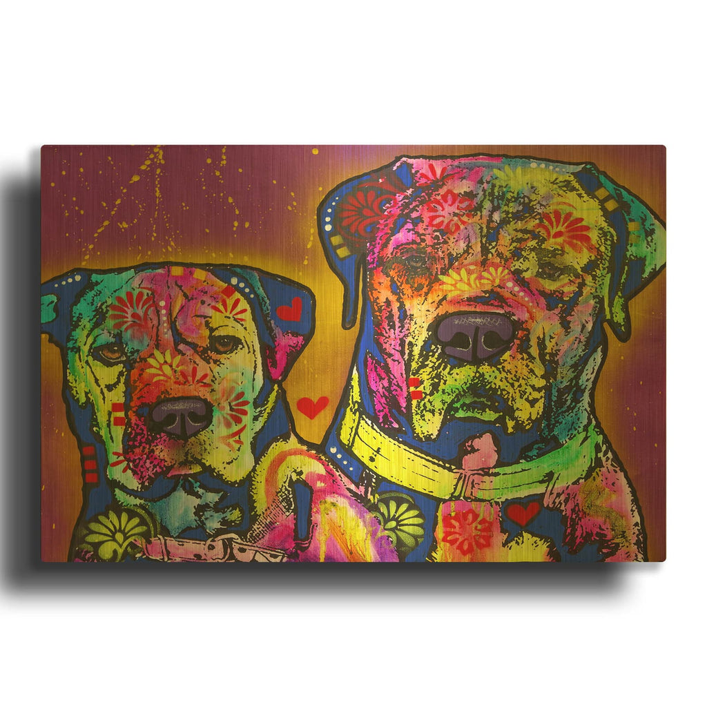 'Pair' By Dean Russo Gold Metal Wall Art