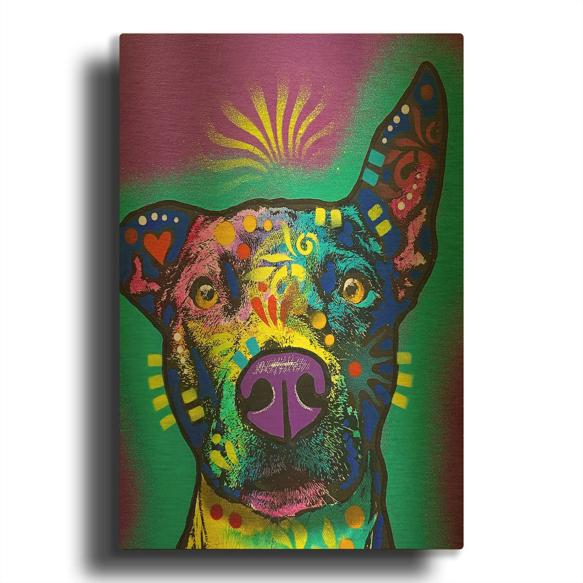 'Rampant' By Dean Russo Gold Metal Wall Art