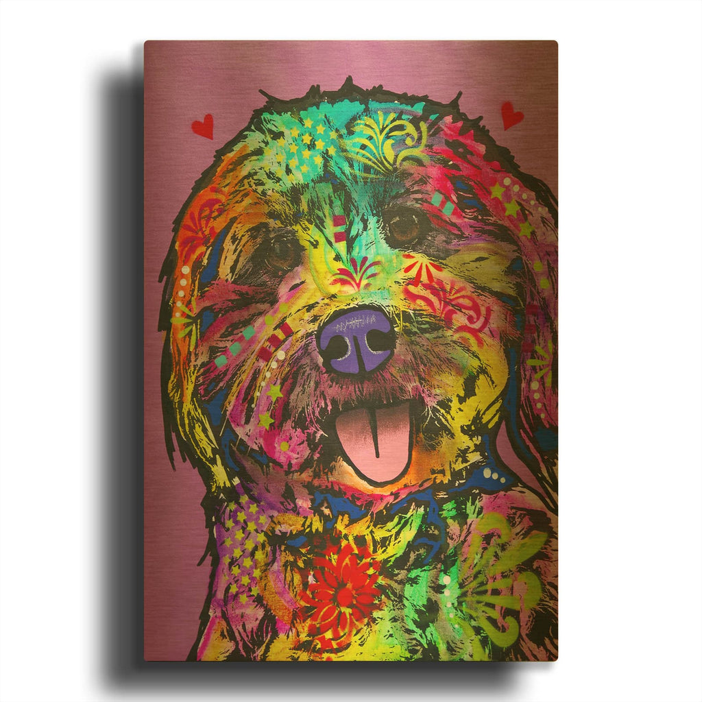 'Static' By Dean Russo Gold Metal Wall Art