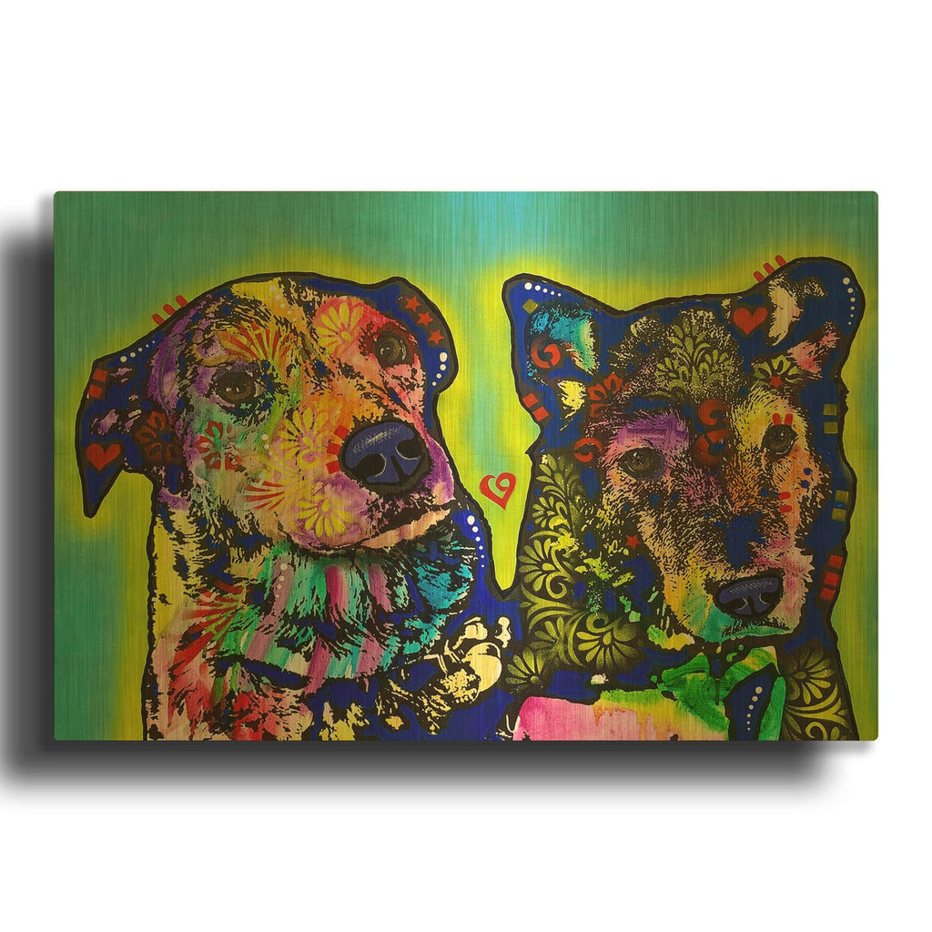 'Together 2' By Dean Russo Gold Metal Wall Art