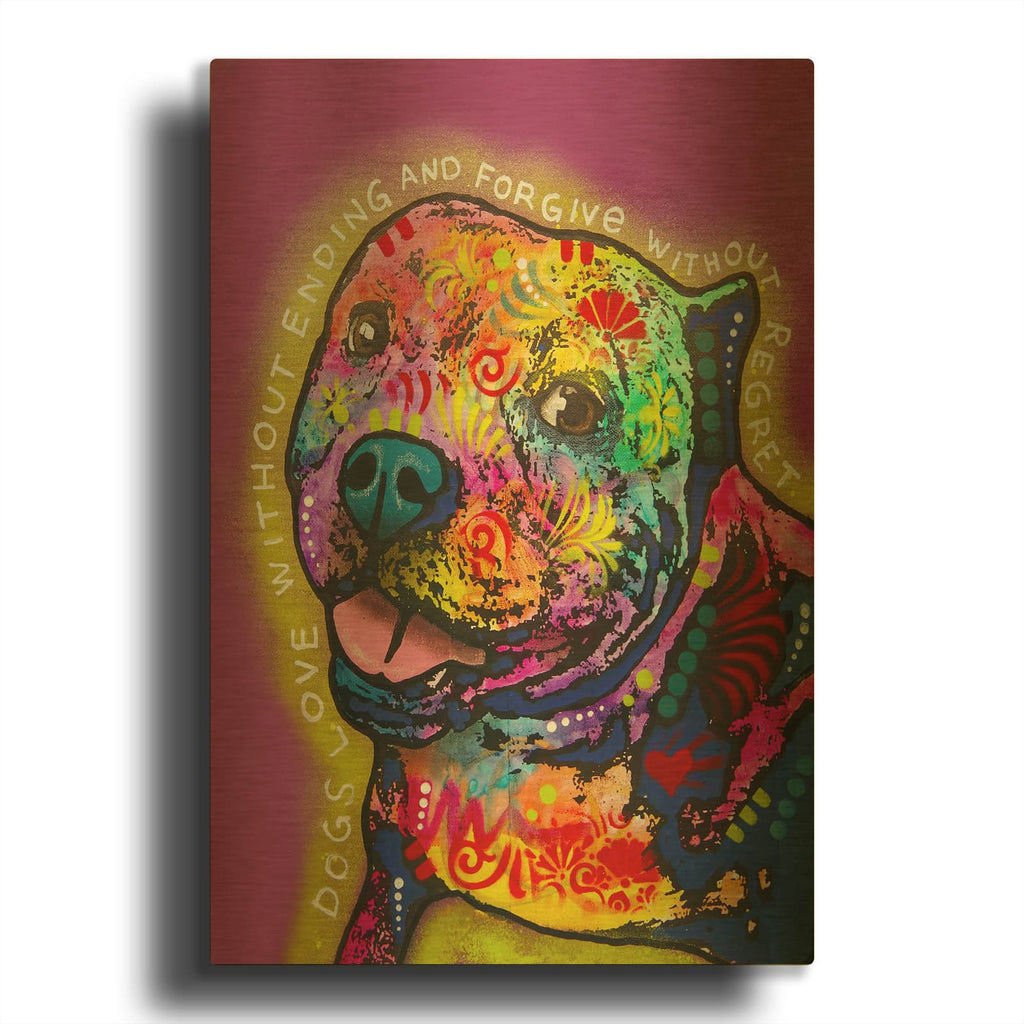'Without Regret' By Dean Russo Gold Metal Wall Art