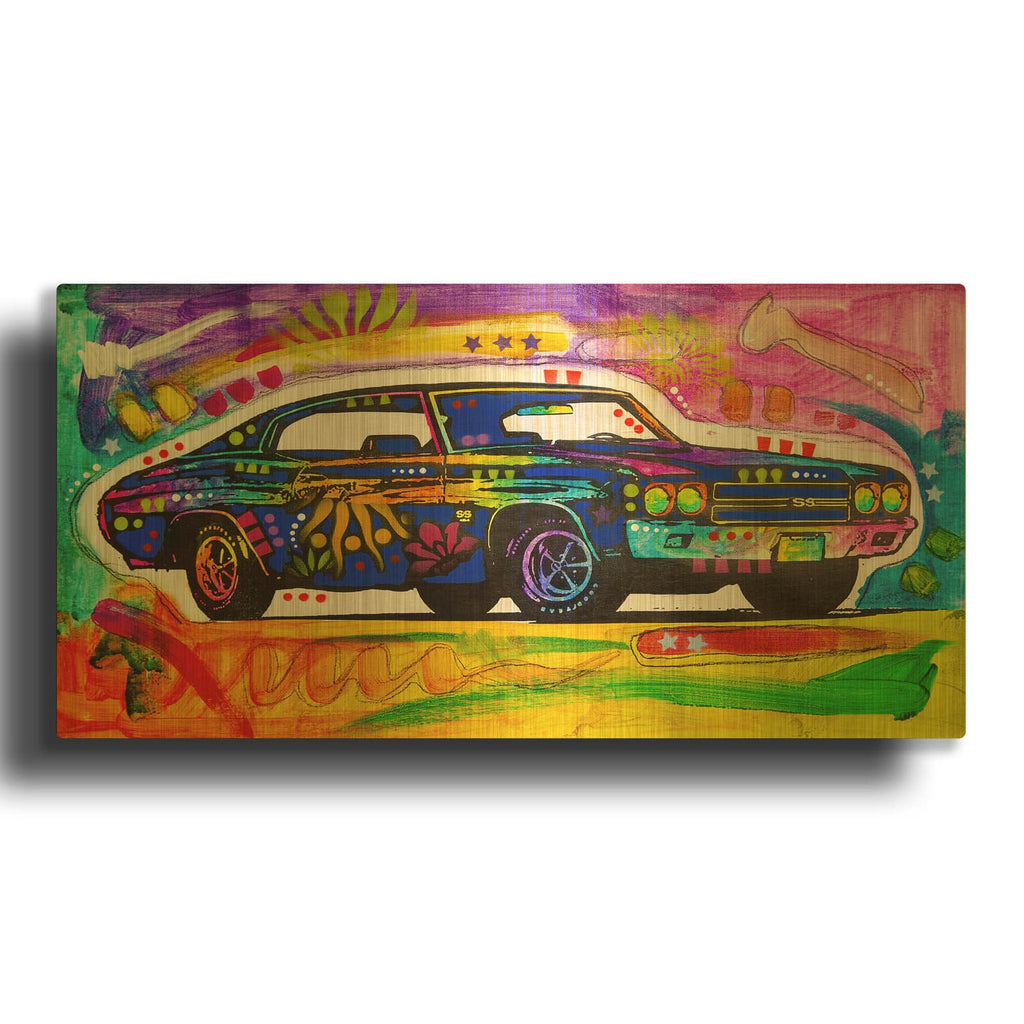 'Dean Chevelle' By Dean Russo Gold Metal Wall Art