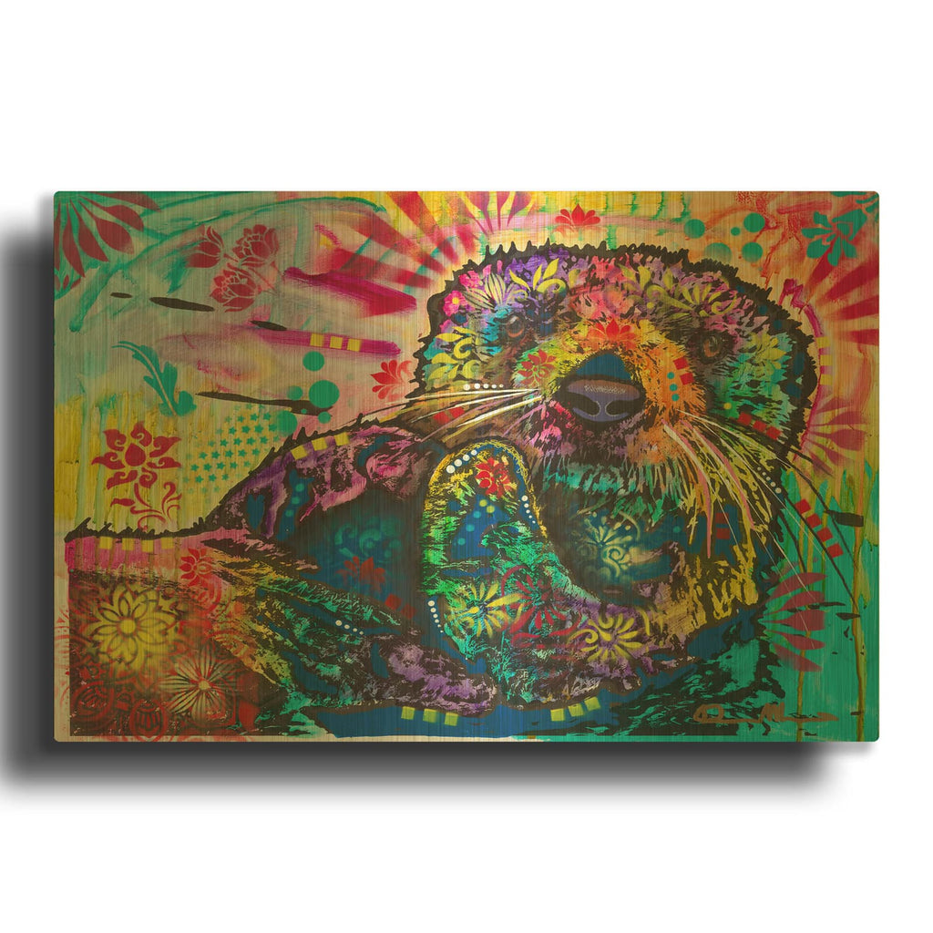 'Floating Through Life' By Dean Russo Gold Metal Wall Art