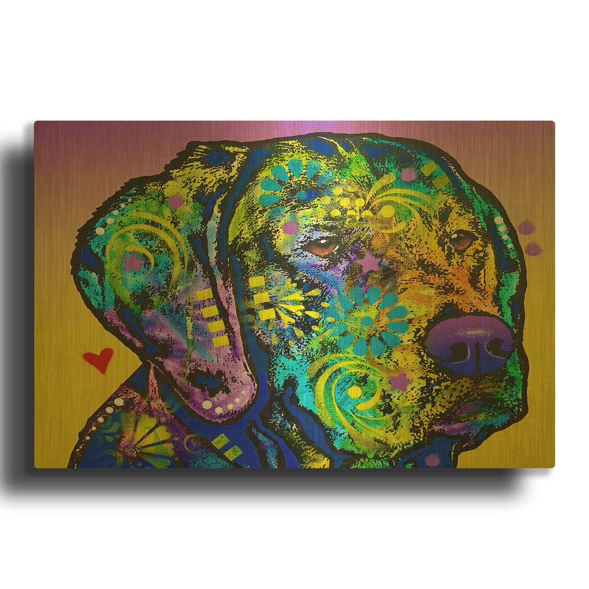 'I Love You But I' By Dean Russo Gold Metal Wall Art