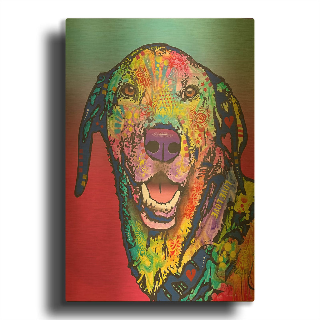 'Zoomies Expert' By Dean Russo Gold Metal Wall Art