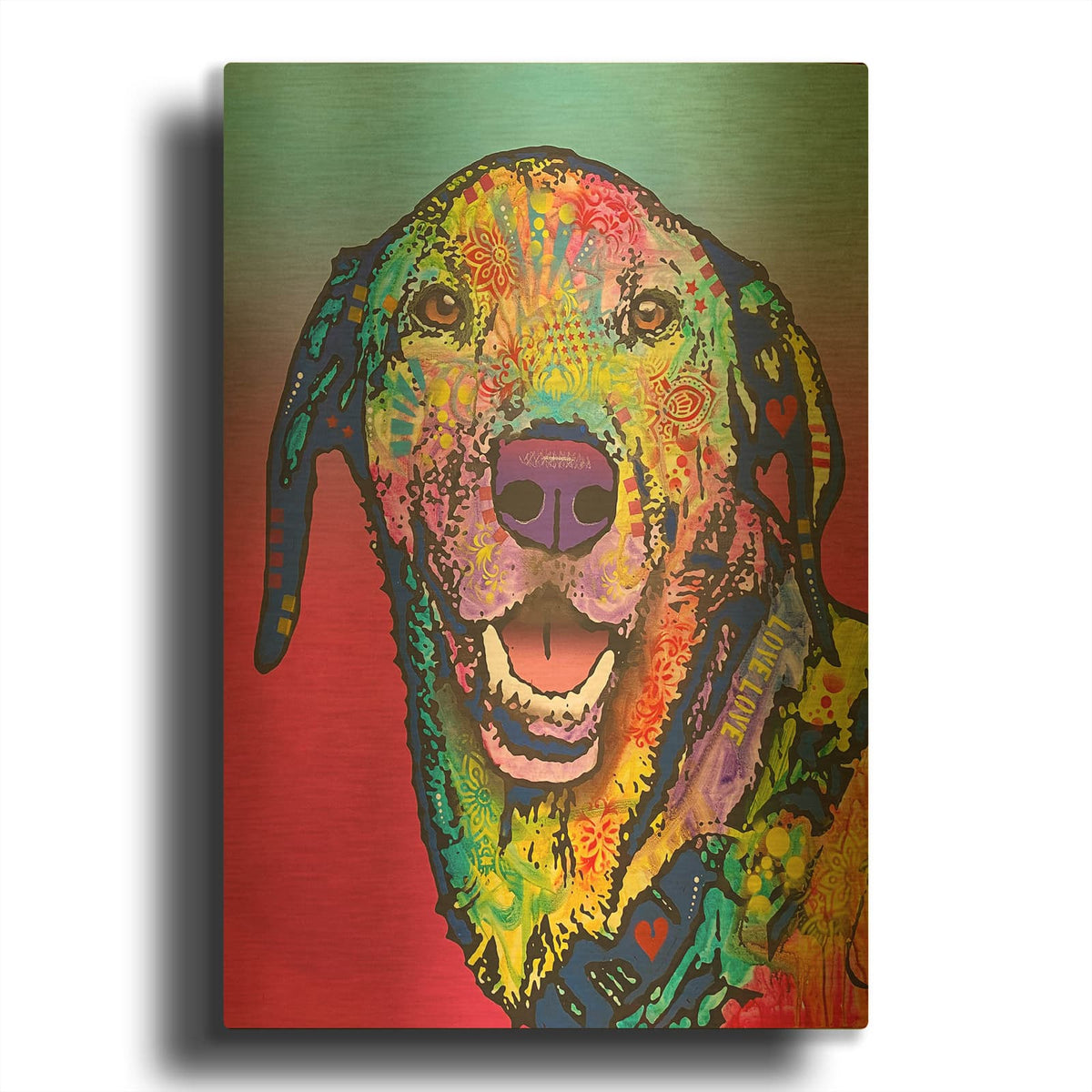 'Zoomies Expert' By Dean Russo Gold Metal Wall Art