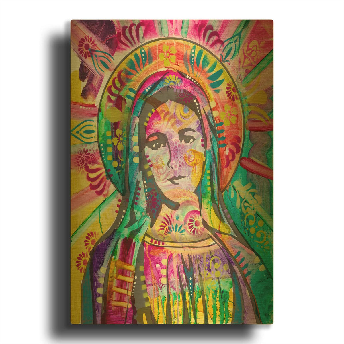 'Mother Mary' By Dean Russo Gold Metal Wall Art
