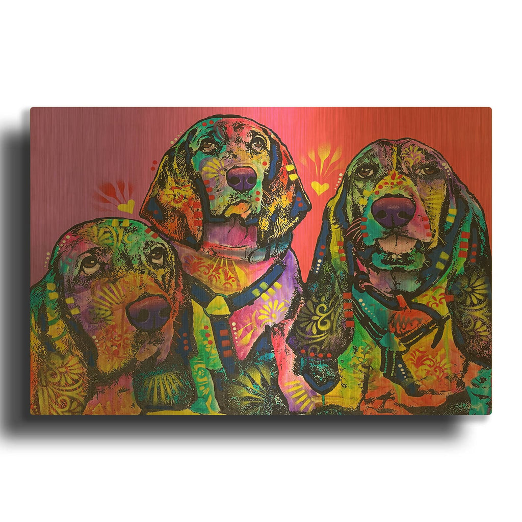 'Amigos' By Dean Russo Gold Metal Wall Art