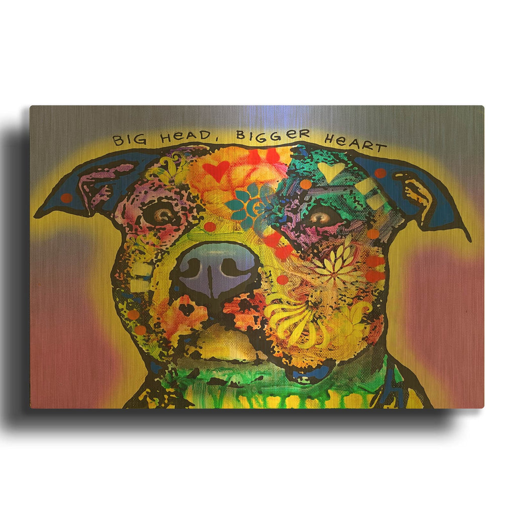 'Bigger Heart' By Dean Russo Gold Metal Wall Art