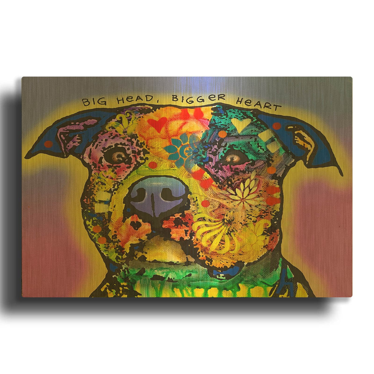 'Bigger Heart' By Dean Russo Gold Metal Wall Art