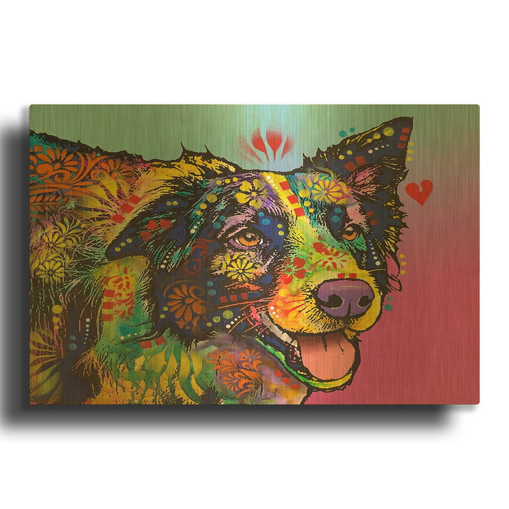 'Delightful' By Dean Russo Gold Metal Wall Art