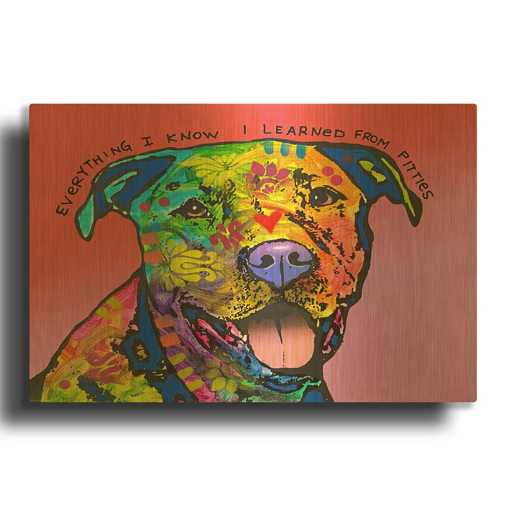 'Everything I Know' By Dean Russo Gold Metal Wall Art