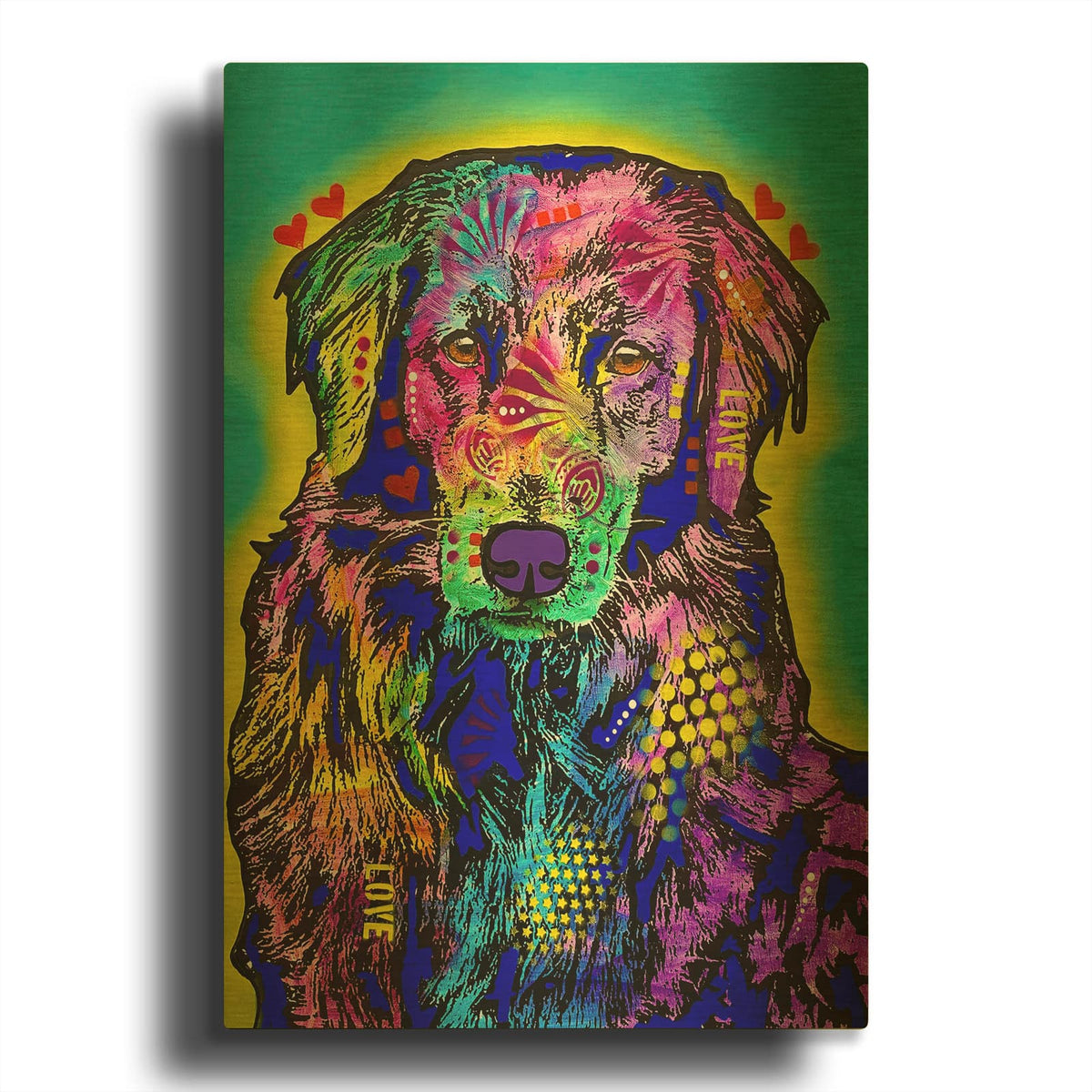 'Myself' By Dean Russo Gold Metal Wall Art
