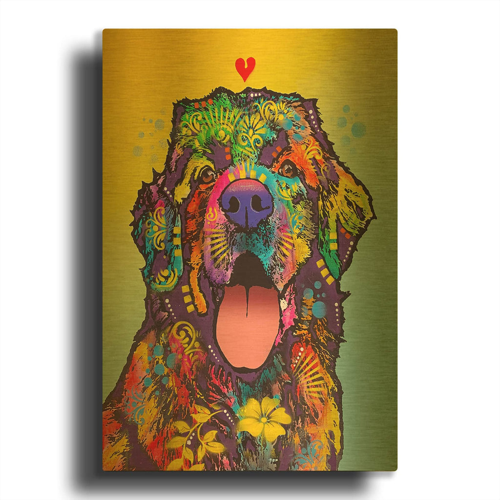 'Tell Tale Heart' By Dean Russo Gold Metal Wall Art