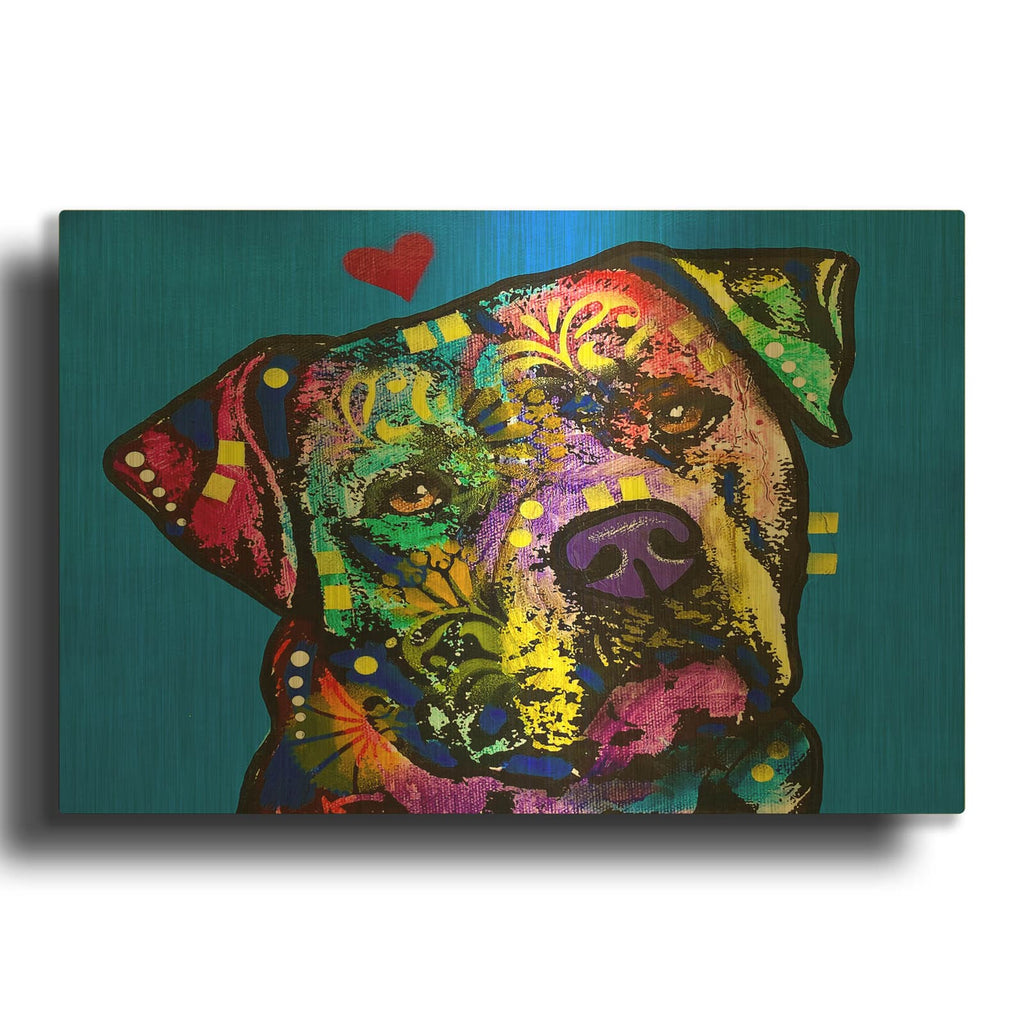 'Tilted 2' By Dean Russo Gold Metal Wall Art