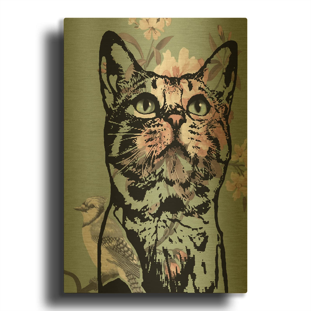 'Bengal Love' By Dean Russo Gold Metal Wall Art
