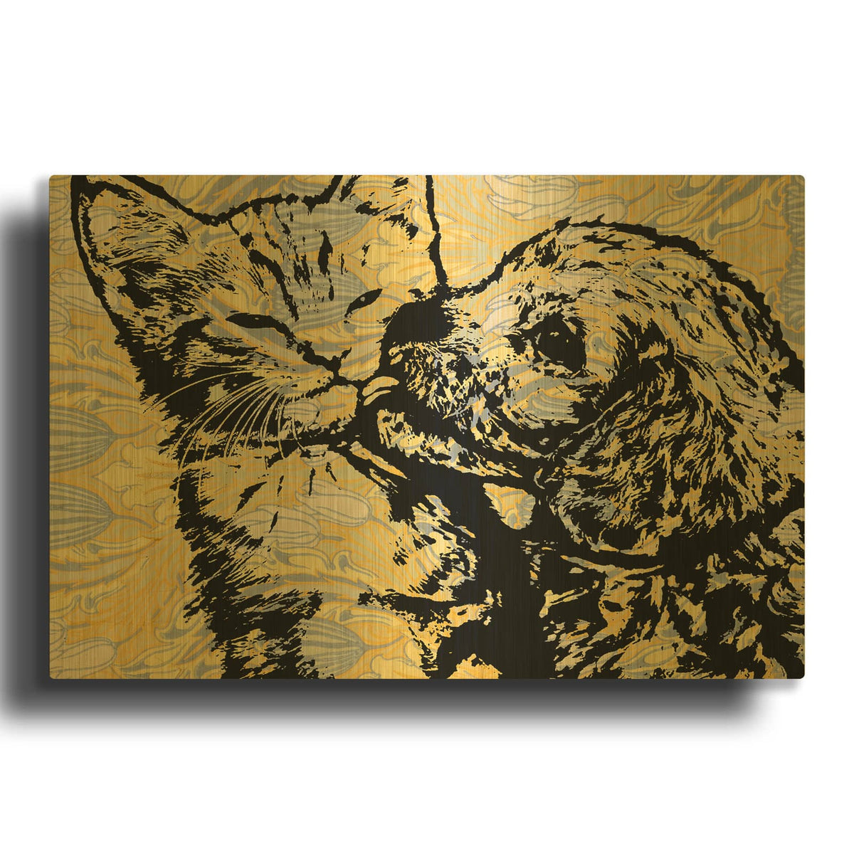 'Kinda Love' By Dean Russo Gold Metal Wall Art